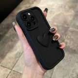 Luxury Cute 3D Love Heart Silicone Shockproof Candy Phone Case for iPhone
