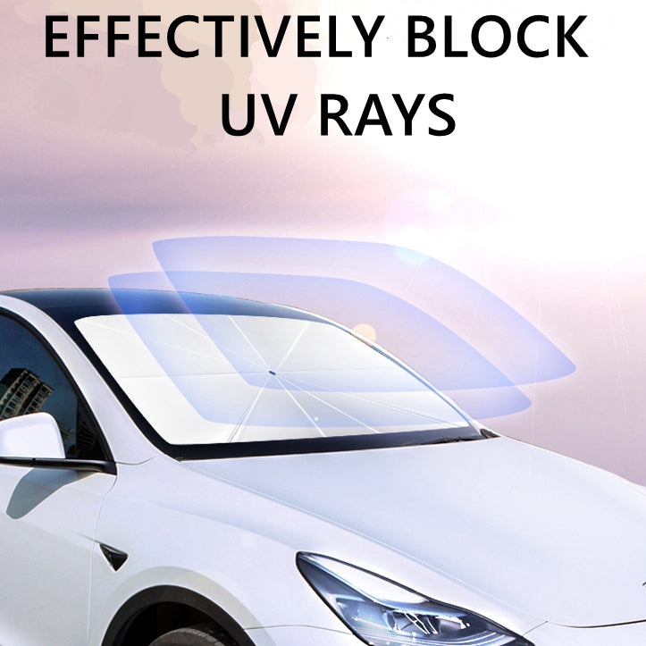 car sunshade retractable sunscreen heat insulation front windshield parasol