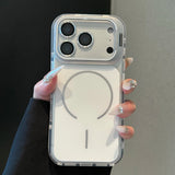 Magnetic Shockproof Case with Lens Film & Lens Holder for iPhone