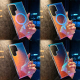 Magnetic Laser Color-Changing Phone Case for Samsung