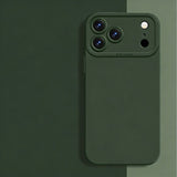 Square Liquid Silicone Silky Feel Soft Phone Case for iPhone