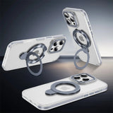 Luxury Clear Strong Magnetic Stand Phone Case For iPhone