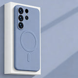 Magnetic Liquid Silicone Phone Case for Samsung