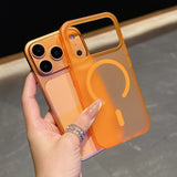 Matte Clear Magnetic Case for iPhone