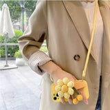 Pumpkin Flower Wrist Strap with Lanyard Phone Case for iPhone