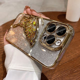 Gradient Butterfly Electroplated Phone Case for IPhone