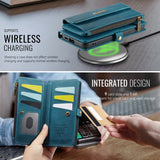 Retro Card-Slot Wallet Flip Leather Crossbody Case for Samsung