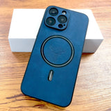 Luxury PU Leather Deer Magsafe Wireless Charge Case for iPhone