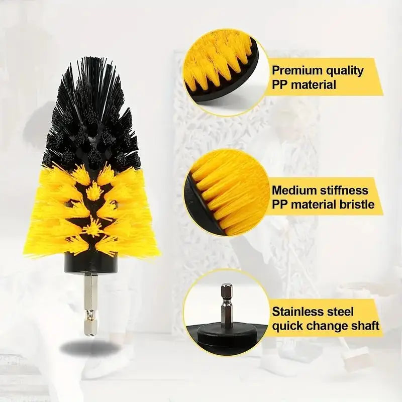 7pcs Moving Brush Head, Electric Cleaning Brush