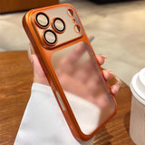 Candy Color Frosted Clear Hard Case for iPhone