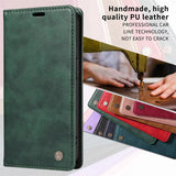 Leather Flip Wallet Case For iPhone