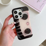 Lovely Glittering Big Eyes Comic Girl Phone Case for iPhone