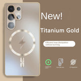 Ultra-thin Magnetic Matte Lens Protector Shockproof Case for Samsung