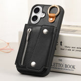 Stylish Hook Design Card Wallet Case for iPhone