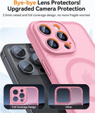 Luxury Transparent Candy Color Matte Magnetic Case For iPhone