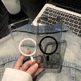Slim Transparent Magnetic PC Phone Case For Samsung