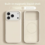 Liquid Silicone Magnetic Soft Phone Case for iPhone