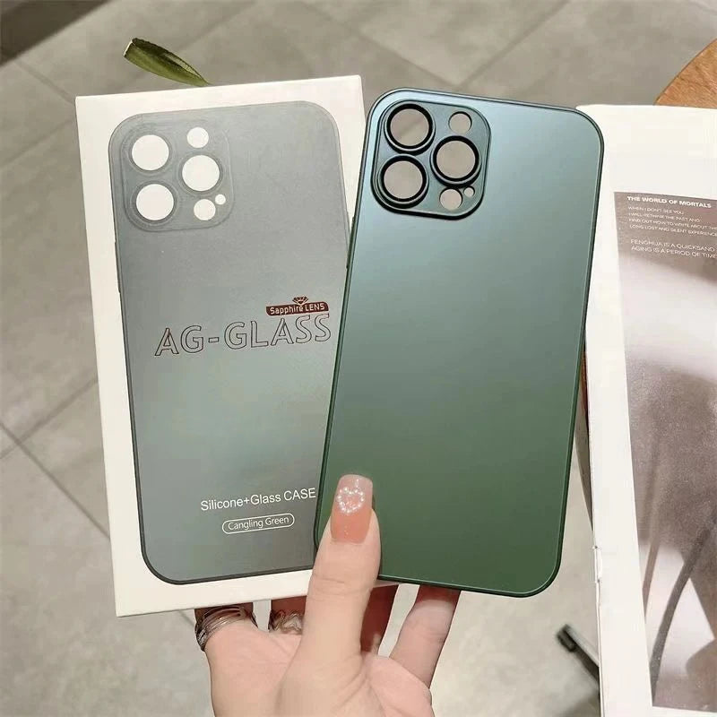 Luxury Magnetic Wireless Charging Matte Case For iPhone