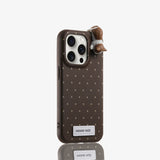 Polka Dot Cute Cat All-Inclusive 3D Anti-Fall Case For iPhone