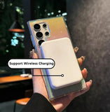 Luxury Diamond Sequin Transparent Magnetic Case For Samsung