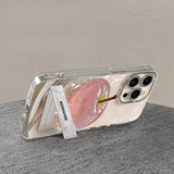 Crystal Apple Cute Heartbeat Phone Case for iPhone