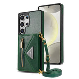 Leather Crossbody Wallet Case for Samsung
