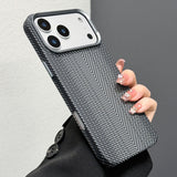 Carbon Fiber Texture Shockproof Magnetic Charging Case for iPhone