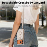 Ring Holder Wallet Card Pocket Crossbody Case for iPhone