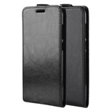 Vintage Wax Leather Top & Bottom Flip Case for iPhone