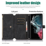 Leather Crossbody Card Slot Wallet Case for Samsung