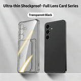 Transparent Side-Mounted Card Slot Protective Phone Case for Samsung