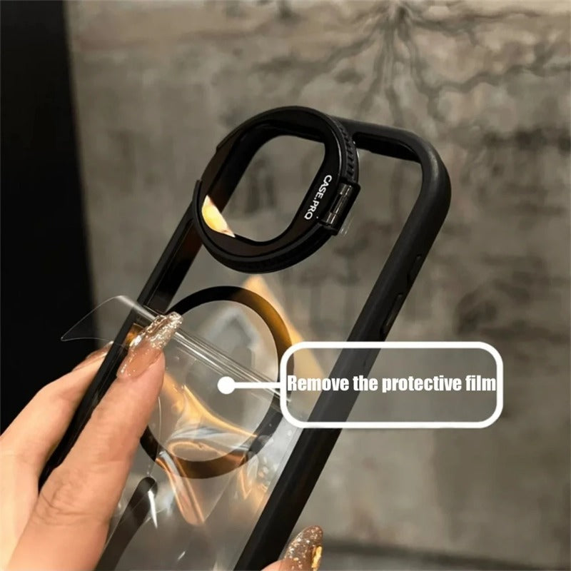 Transparent Camera Lens Protection Magnetic Case for iPhone