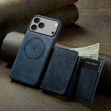 Wallet Cards Slot Magnetic Leather Case for iPhone