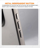 Alloy Lens Stand Slim Matte Case For iPhone