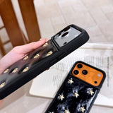 3D Heart Full-Cover Leather Case for iPhone