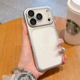 Frosted Translucent Plating Frame PC Phone Case for Iphone