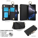 Leather Crossbody Zipper Wallet Case for iPhone