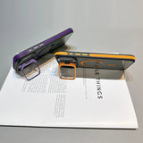 Luxury Matte Transparent Magnetic Kickstand Phone Case for iPhone