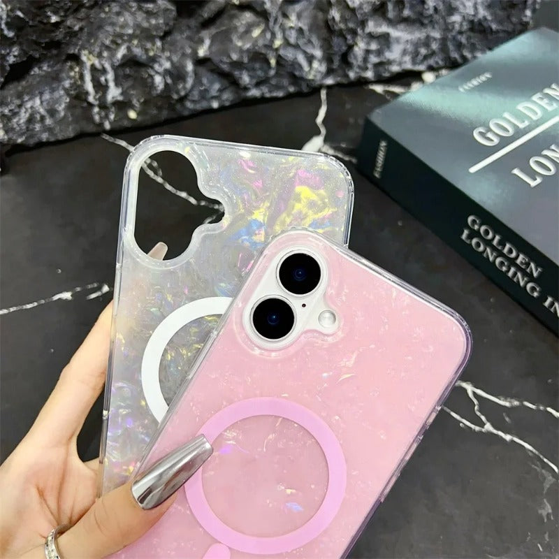 Dreamy Shell Pattern Magnetic Case For iPhone