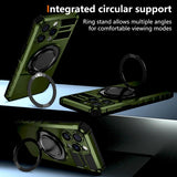 Shockproof Armor Ring Holder Magnetic Case For iPhone