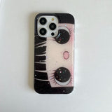 Lovely Glittering Big Eyes Comic Girl Phone Case for iPhone