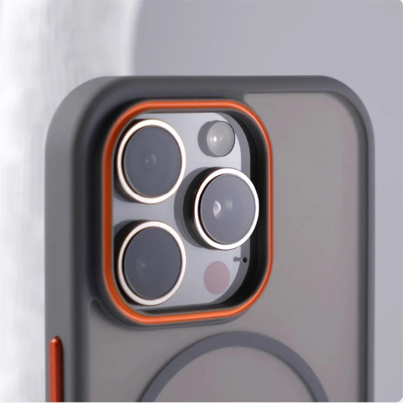 Luxury Matte Translucent Magnetic Case For iPhone