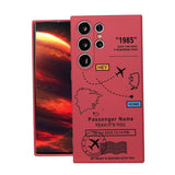 Airplane Flight Path Pattern Silicone Case for Samsung