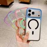 Acrylic Clear Two‑Tone Magnetic Case for iPhone