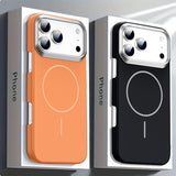 Magnetic Matte Hard PC with Wireless Charging Case for iPhone