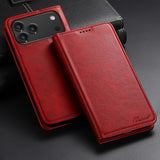 Leather Flip Wallet Phone Case For iPhone