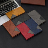 Leather Flip Wallet Case with Card Slots for iPhone