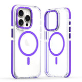 Two-Tone Transparent Magnetic Shockproof Phone Case for IPhone