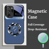 Business Dragon Pattern Full-Coverage Liquid Glass Case for Samsung