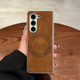 Retro Leather Magnetic Case For Samsung Galaxy Z Fold